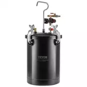 VEVOR Razpršilna barva tlačni lonec 15L 60 psi nastavljiv tlak jeklo z razpršilno pištolo