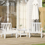 Vrtne Adirondack stolice 2 kom bijele 75x77x77 cm od borovine