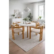 HANAH HOME Set Trpezarijski sto i 4 stolice Bohemian Butterfly Scandinavian 5