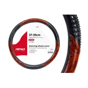 slomart AMiO Prevleka za volan M (37-39 cm), črna, usnje