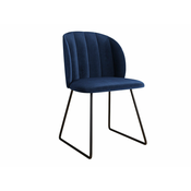 Stol Comfivo 101 (Magic Velvet 2216) Črna, Modra, 80x52x58cm, Blago, Kovina