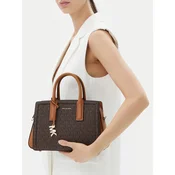 MICHAEL Michael Kors Ročna torbica čokolada/konjak