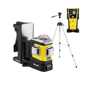 NIVEL SYSTEM Motorizirani križni linijski laser, vijolični ž. CLX3V MOTOR + SJJ-M1EX + CLS-5