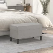 Vidaxl Klop svetlo siva 70x35x41 cm blago