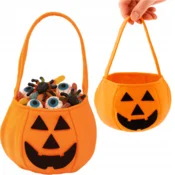 Korbi Torba za sladkarije – buča, vrečka za bombone, Halloween zabava