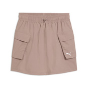 PUMA Wardrobe Essentials Cargo Skirt Women, Puma, Sandstone, XL