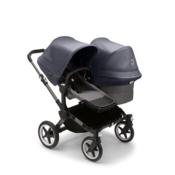 Bugaboo Donkey 5 Duo Graphite/Grey Melange - Stormy Blue