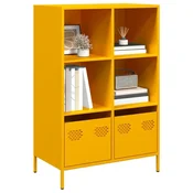 Vidaxl vidaXL Omarica gorčično rumena 68x39x103,5 cm jeklo