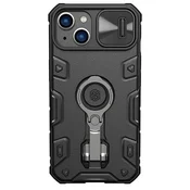 Nillkin Nillkin CamShield Armor Pro Case etui iPhone 14 Plus oklepni ovitek z zaščito za kamero obroč stojalo črno