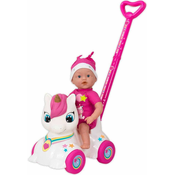Set za igru Loko Toys - Dollicorn lutka s hodalicom