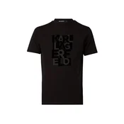 Karl Lagerfeld Majica temno siva/črna