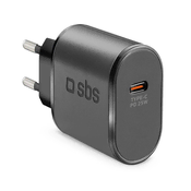 slomart Polnilnik SBS TETR1CPD25 25W USB-C z Power Delivery - črn