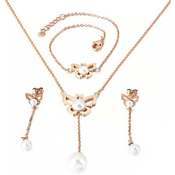 Set Farfalla - zlata / roza KP15092