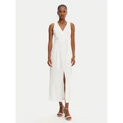Patrizia Pepe Večerna obleka 2A2887/A411-W146 Bela Regular Fit