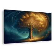 Slika čarobno drevo življenja ponoči - 30x20