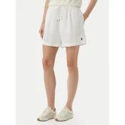 Polo Ralph Lauren Kratke hlače iz tkanine 211A12950002 Bela Relaxed Fit