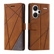 Rjava Flip Line torbica (Xiaomi Redmi Note 13 Pro+ 5G)