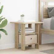 Vidaxl Nočna omarica Sonoma hrast 41 x 40 x 45 cm Inženirski les