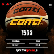 Conti 1500 – košarkarska žoga – velikost 7 – idealna izbira za začetnike in rekreativne igralce
