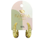 Farma Bijoux Bug Hoops Gold Wow4 hipoalergene naušnice 30x25 mm