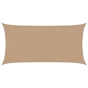 Vidaxl Senčno jadro 160 g/m2 taupe 3x6 m HDPE