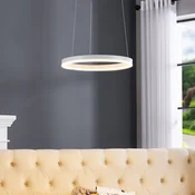 Arcchio LED-visoka svetilka Albiona, bela, 1 obroč, O 40 cm - Kuhinja - Sodobni - Kovina