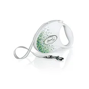 Flexi povodec Glam Splash M 5m Leaf