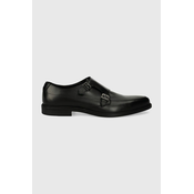Kožne cipele HUGO Kerr za muškarce, boja: crna, 50517214