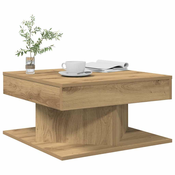 Stol za kavu Artisan hrast 55x55x30 cm izradeno drvo
