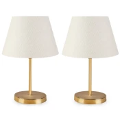 Opviq AYD 2336 Stona lampa, Zlatno-Bela