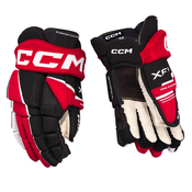 Hokejske rokavice CCM Tacks XF 80 Black/Red/White Junior 12 palcev