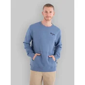 Hurley Fleece Top Printing Press Pasages Crew Sweat grey teal