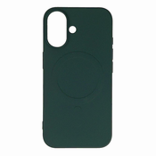 slomart Etui Liquid Silicone Case z MagSafe za iPhone 16e - zeleno