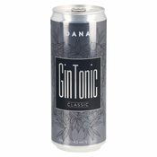 MEŠANA GAZIRANA ALKOHOLNA PIJAČA GIN TONIC CLASSIC, DANA, 0,33L