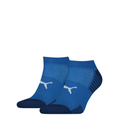 Puma Sport Cushioned Sneaker Socks 2 Pack, Blue, Size 43-46, Clothing