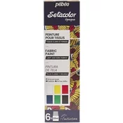 Pebeo Setacolor set prekrivnih barv za tekstil 6 x 20 ml
