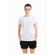 Armani Exchange za ženske. 8NYT94YJ16Z1000 Majica regularnega kroja bele barve (L), Bela, Priložnostno, Bombaž, Kratek rokav