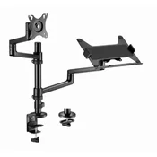 GEMBIRD MA-DA-04 Podesivi stoni drzac za monitor, 17-32, 8kg + nosac za laptop