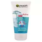Garnier Skin Naturals Pure Active 3u1 Gel za cišcenje + Piling + Maska 150 ml