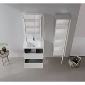 HANAH HOME Kupatilski ormarić sa umivaonikom i ogledalom (2 komada) Arno 65 773
