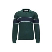 JACK & JONES Pulover JORFREDERIKSBERG mornarska/temno zelena/bela