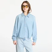 Srajca Calvin Klein Jeans Cropped Ls Shirt Blue XXS