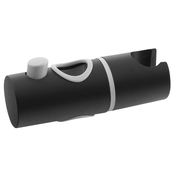 Drsnik za prho 25 mm, ABS/črna mat - Črna mat barva - Sapho - 24 - ABS - 14