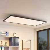 Lindby LED panel Nelios, 120 x 60 cm, 4000K, črna, kovina - Kuhinja - Sodobni - črna, bela - Plastika