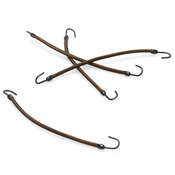 Bravehead Salon Beauty Bungee Bands Hair Binder Brown 12 ks