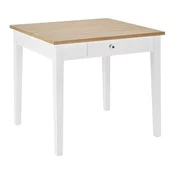 Bessagi Home Jedilna Miza Camden, Barve Bora, Bela, 80x86