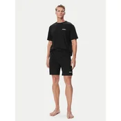 HUGO Pižama Ron Short Set 50578605 Črna Regular Fit