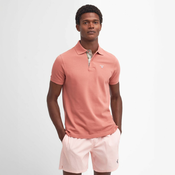 Pamucna polo majica Barbour Tartan Pique Polo Shirt — Pink Clay - S