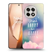Silikonski črni ovitek za OnePlus 13R 5G - Think happy be happy