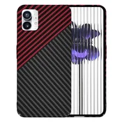 Trden TPU ovitek Techsuit Carbonite FiberShell za Nothing Phone (1) - red vortex